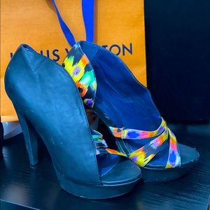 Beautiful Tropical Colored Heels FINAL PRICE
